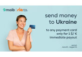 Transfer money to Ukraine through Ria Money Transfer and pay only $1/€1 commission fee per transaction 