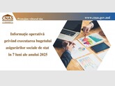 În primele 7 luni curent, bugetul asigurărilor sociale de stat a fost executat cu un excedent de 1,3 miliarde de lei 