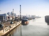 În primul trimestru al anului 2025, în portul Giurgiulești au fost transbordate peste 621,3 mii tone de mărfuri, aproape 55% din acestea fiind destinate exportului