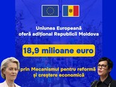 UE a alocat Moldovei 18,9 milioane de euro suplimentare în cadrul Mecanismului pentru reforme și creștere economică și a îndemnat mediul de afaceri să investească în țara noastră