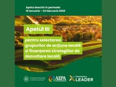 A fost anunțat un nou concurs pentru selectarea grupurilor locale de inițiativă și aprobarea strategiilor locale de dezvoltare pentru finanțare din Fondul Național pentru Dezvoltarea Agriculturii și a Mediului Rural