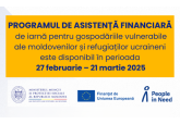 Gospodăriile vulnerabile, inclusiv refugiații ucraineni aflați sub protecție temporară, vor primi asistență financiară unică
