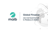 Global Finance declară maib „Cea mai bună bancă în Moldova” pentru al nouălea an consecutiv