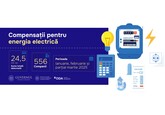 556 de companii au primit 24,5 milioane de lei sub formă de compensații pentru energia electrică pentru lunile ianuarie, februarie și parțial martie 2025 