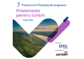 Tradițional, De Ziua Mondială a Turismului EFES si ANTRIM anunță cele 7 proiecte finanțate din programul „Prietenește pentru Turism” – ediția a III