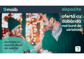 Nou la maib! Economisește pentru un an înainte! Oferta cu dobândă mai bună de sărbători 