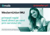 Maib și Western Union lansează serviciul de transfer de bani din străinătate direct pe card