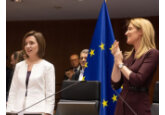 Maia Sandu s-a adresat deputaților europeni, cerându-le sprijinul pentru acordarea statutului de țară candidată la UE. 