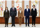 Noii miniștri au depus, marți, jurământul constituțional în cadrul unei ceremonii la care au participat președinta Maia Sandu și prim-ministrul Dorin Recean 