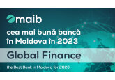 Maib a fost desemnată „Cea mai bună bancă din Moldova” de revista Global Finance