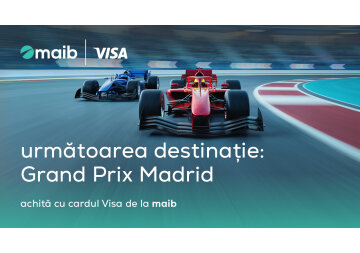 Următoarea oprire: Grand Prix-ul din Madrid, cu maib și Visa