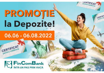 Vara aceasta, bucură-te de promoția la depozite și călătorește cu FinComBank