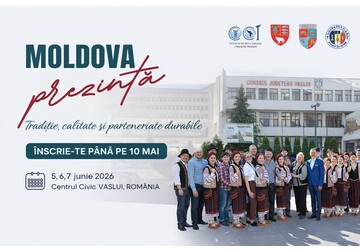 The “Moldova Presents” exhibition will take place from June 5 to 7 in Vaslui (Romania)