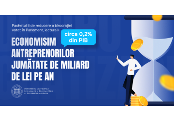 Parlamentul  a aprobat în primă lectură un nou pachet de măsuri pentru reducerea birocrației în domeniul fiscal și vamal.  