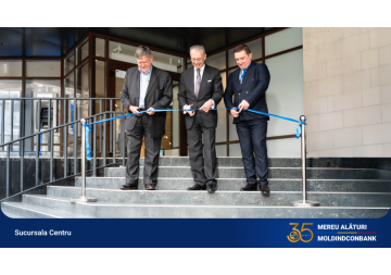 Spațiu nou, servicii mai rapide: Sucursala Centru Moldindconbank și-a redeschis ușile după modernizare