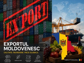 Volumul exporturilor moldovenești a fost, în luna mai curent, de 258,4 milioane de euro, înregistrând o scădere de 4,2% față de luna precedentă