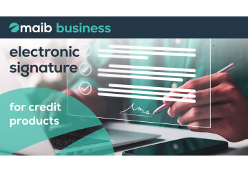 Maib offers business customers a new level of banking through the use of electronic signature