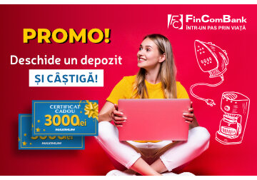 Deschide un depozit la FinComBank și câștigă premii valoroase