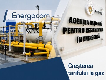 După analizarea documentelor furnizate de Energocom, ANRE va prezenta proiectul său privind noile prețuri reglementate pentru furnizarea gazelor naturale către consumatorii din Moldova