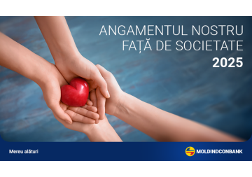 Moldindconbank își consolidează poziția de investitor social în 2025, prin proiecte cu impact național