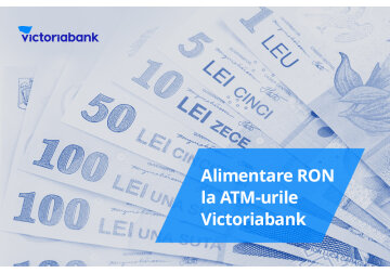 Acum faci Cash-in cu lei românești (RON) la 57 de bancomate Victoriabank din toată țara