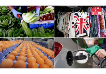 Inflation eases but still remains above 10% as food costs at 45-year high