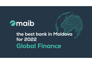 Maib named Best Bank in Moldova in 2022 by the Global Finance Magazine
