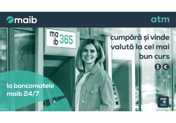 La bancomatele maib cumperi și vinzi valută la cel mai bun curs – 24/7