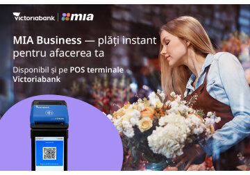 Victoriabank integrează MIA Business în POS terminale: comercianții își primesc banii instant, 24/7