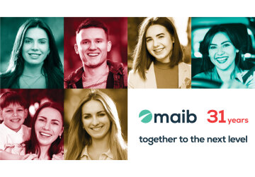 Maib – your bank for 31 years! 