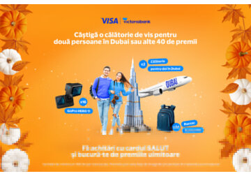 Victoriabank anunță lansarea promoției de toamnă „SALUT Toamna – Trăiește viața din plin!” pentru utilizatorii cardului SALUT