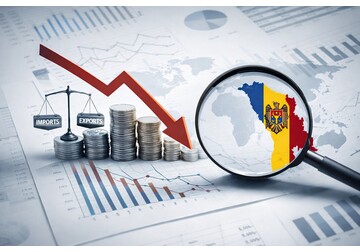 Moldova’s trade deficit for January–March 2026 amounted to €1.6046 billion, down 2.6% (€43.7 million) to the same period in 2025