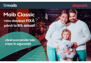 Crește-ți economiile în siguranță cu noul depozit Maib Classic
