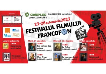 Festivalul  Filmului Francofon revine, pentru a 22-a ediție, în sălile obscure ale cinematografului Cineplex Loteanu în perioada 23-26 octombrie.