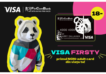 FinComBank și Visa lansează un noul card pentru copii Visa FIRSTY!