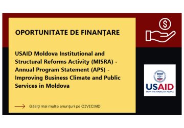 Programul USAID MISRA anunță despre primirea cererilor pentru obținerea granturilor de până la $150 mii pentru îmbunătățirea climatului de afaceri din țară