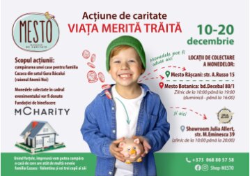 ,,Viața merită trăită”: monede pregătește  – o casă dăruiește