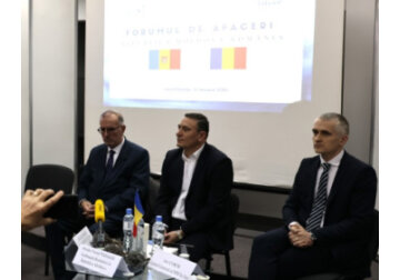 Peste 120 de antreprenori din Republica Moldova și România au participat la Forumul de afaceri moldo-român, organizat la Chișinău în cadrul celei de-a XXI-a ediții a Expoziției Naționale &quot;Fabricat în Moldova&quot;. 