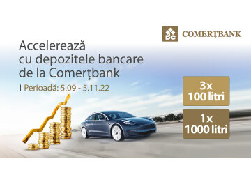 Промокампания:  ,,Accelerează cu depozitele bancare de la COMERȚBANK" 