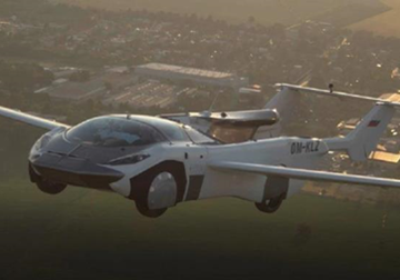 Летающая машина-трансформер AirCar пролетелась между городами