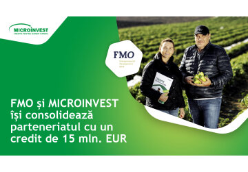 FMO și MICROINVEST își consolidează parteneriatul cu un credit de 15 mln. EUR