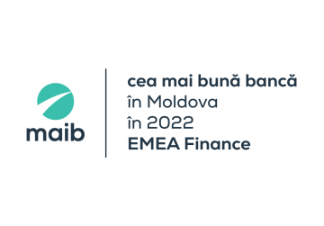 Maib - desemnată de EMEA Finance „Cea mai bună bancă din Moldova”, pentru al doilea an consecutiv