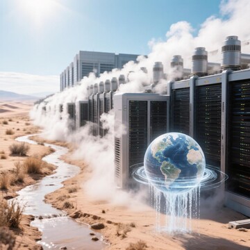 Inteligența artificială va consuma mai multă apă decât un miliard de oameni până în 2030, avertizează un nou raport