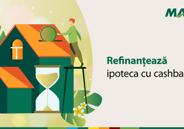Refinanțează ipoteca cu cashback! Îți restituim cheltuielile pentru notar, ASP și evaluare gaj.