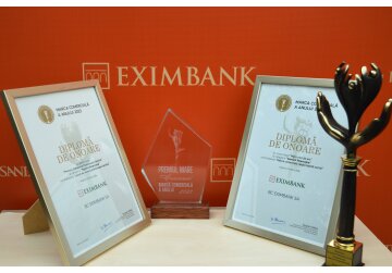 EXIMBANK obține cele mai înalte distincții pentru excelență în resurse umane și responsabilitate socială la „Marca Comercială a Anului 2023”