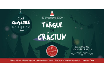 Sărbătorile de iarnă, din acest an, vin cu un nou târg de Crăciun, în inima Capitalei. Scuarul teatrului Cehov este atracţia pe care nu o puteţi rata, dacă 