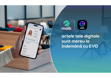 Maib este prima bancă din Moldova care a oferit clienților săi posibilitatea de a efectua o serie de operațiuni financiare prin intermediul aplicației de stat EVO