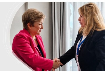 Guvernatoarea Băncii Naționale a Moldovei, Anca Dragu, și directoarea-gerentă a FMI, Kristalina Georgieva, au discutat despre cooperarea dintre Moldova și FMI, evoluția indicatorilor macroeconomici și continuarea reformelor necesare pentru parcursul european al țării