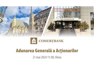 Acţionarilor B.C. „COMERŢBANK” S.A.