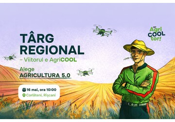 Expoziția regională Viitorul e AgriCOOL, dedicată inovațiilor și tehnologiilor de vârf din sectorul agricol, va avea loc pe 16 mai la Corlăteni